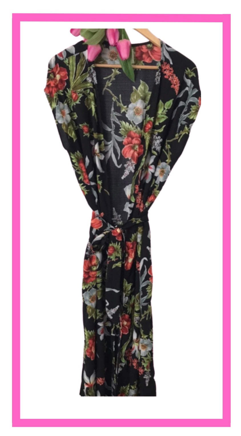 Kimono largo con fajito.