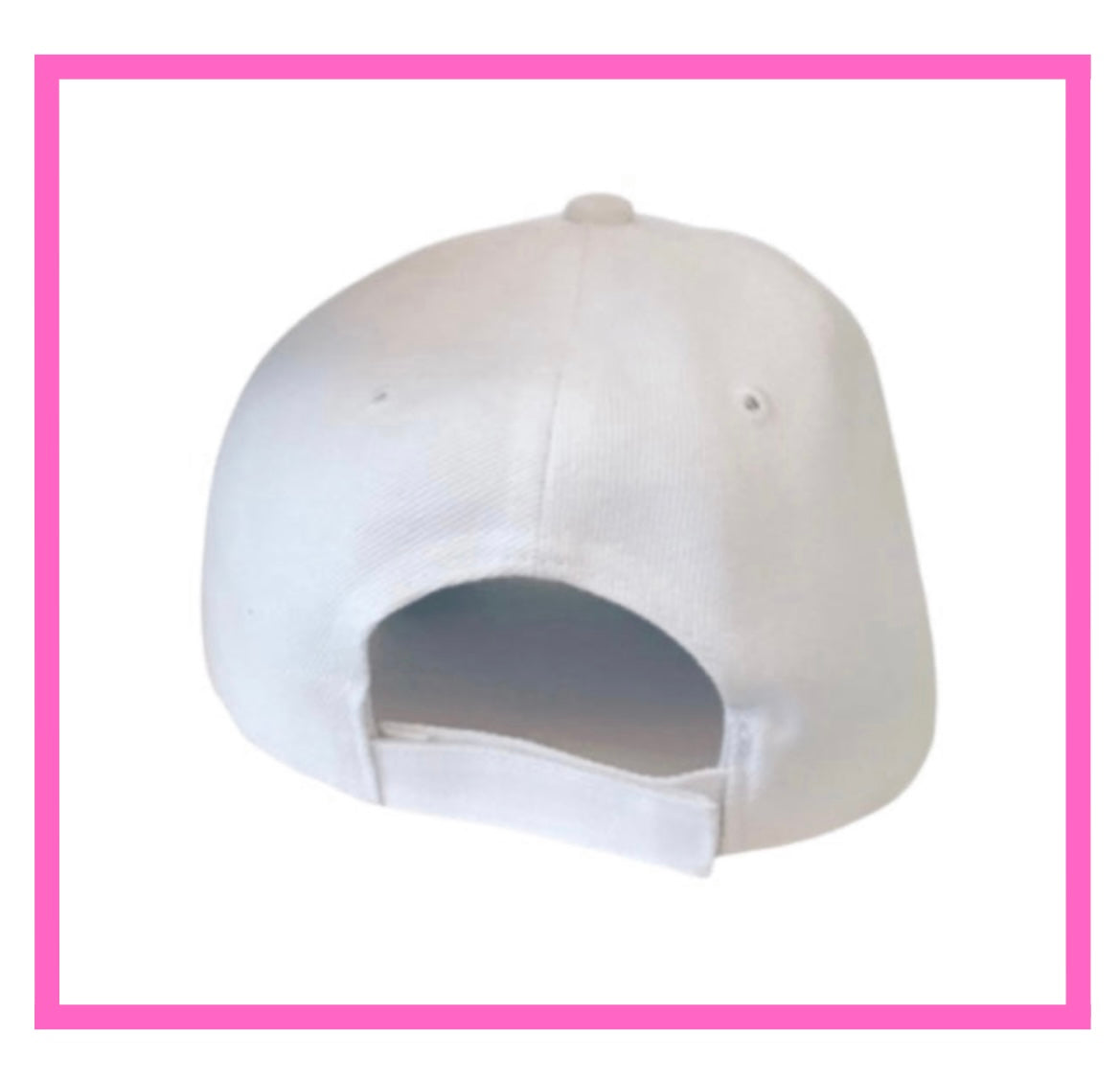ENTREGA INMEDIATA Gorra blanca frase Bride bordado color dorado metálico.