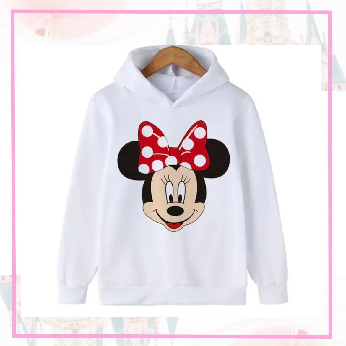 ENTREGA DE 15 A 20 DÍAS HÁBILES Sudadera rostro Minnie Mouse