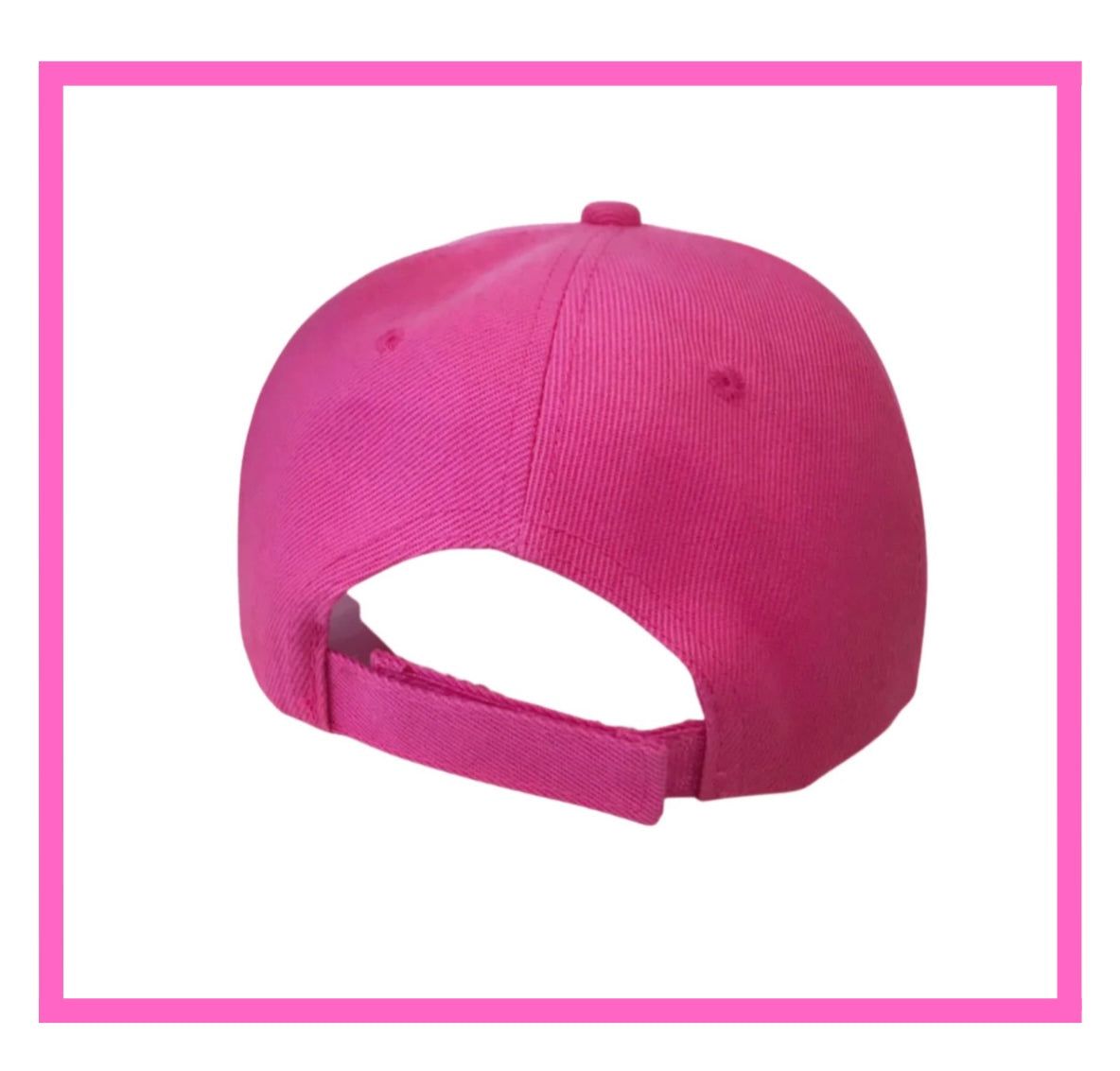 ENTREGA INMEDIATA Gorra fiucsa frase Team Bride bordado color blanco.