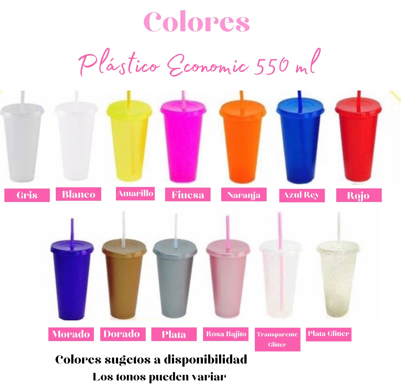 *VASO PLÁSTICO ECONOMIC 550 ML*