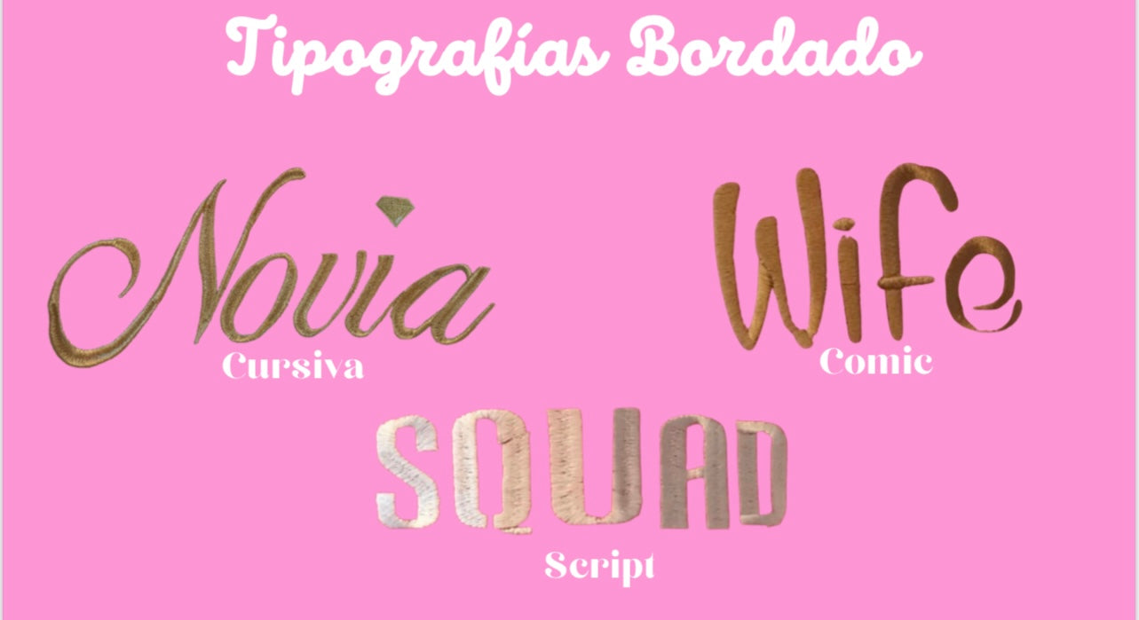 *TELAS LISAS BORDADAS CON ENCAJE* Bata de satin con letras bordadas y encaje