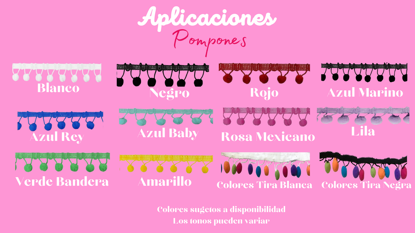 *SOMBRERO ALA ANCHA CON FRASE DE MACRAME* Sombrero playero con decoración de pompones en orilla
