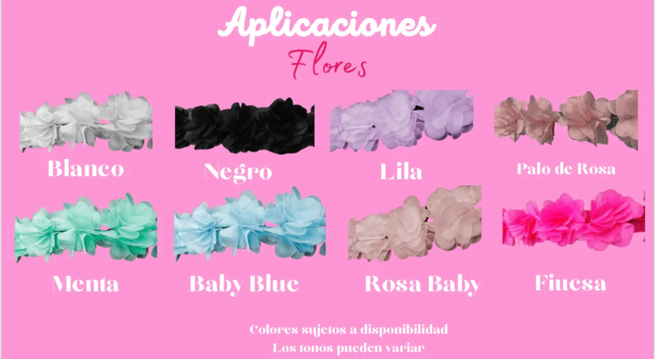 *TELAS GLITTER FORMA 1 FLORES* Traje de baño completo clásico con escote a media espalda y aplicación de flores en escote