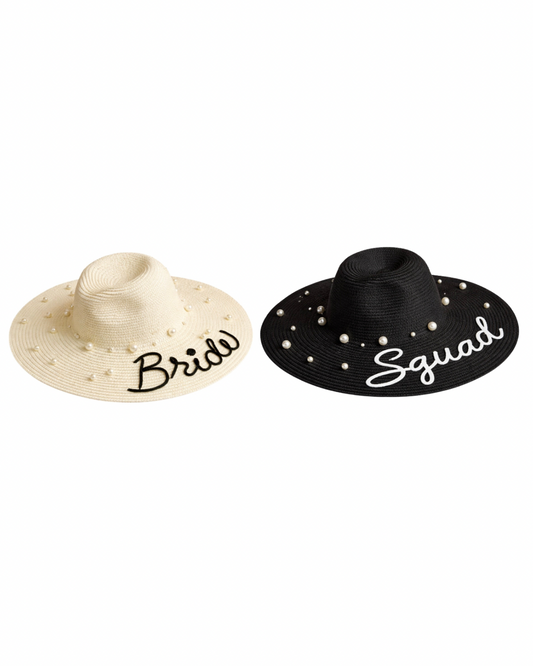 Sombrero decorado con perlas de distintos tamaños.                                     Entrega 2 a 5 días hábiles.