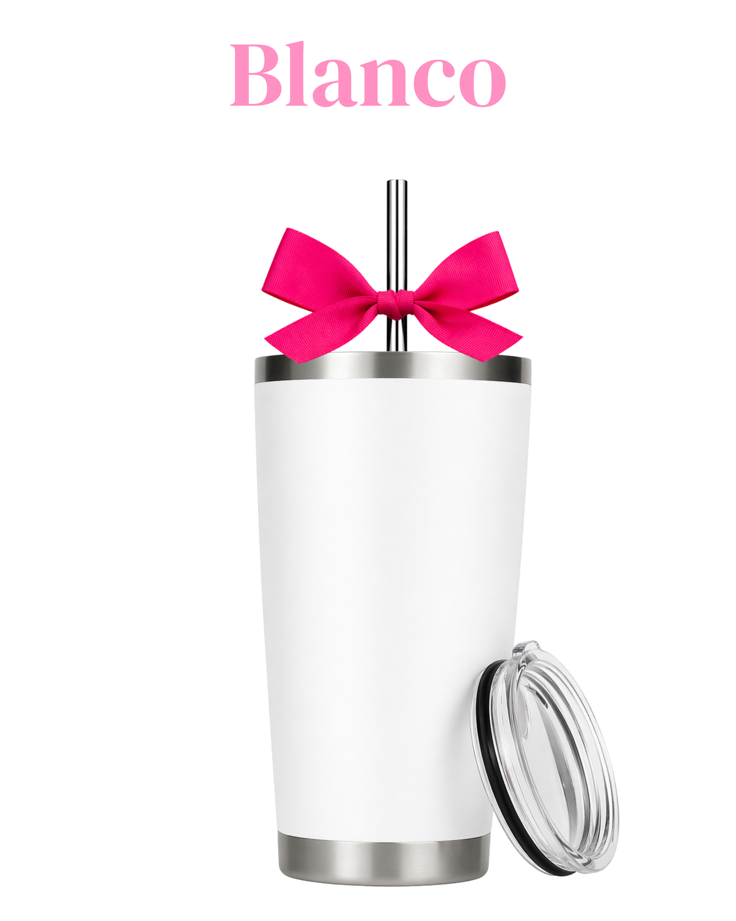 Termo acero inoxidable térmico con moño de 600 ml.