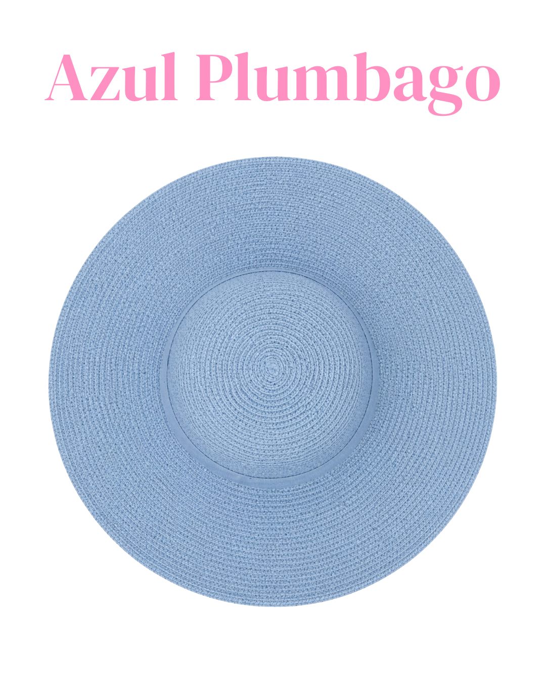 Sombrero playero de ala ancha con listón con moño en el centro y frase a mano de cordón.