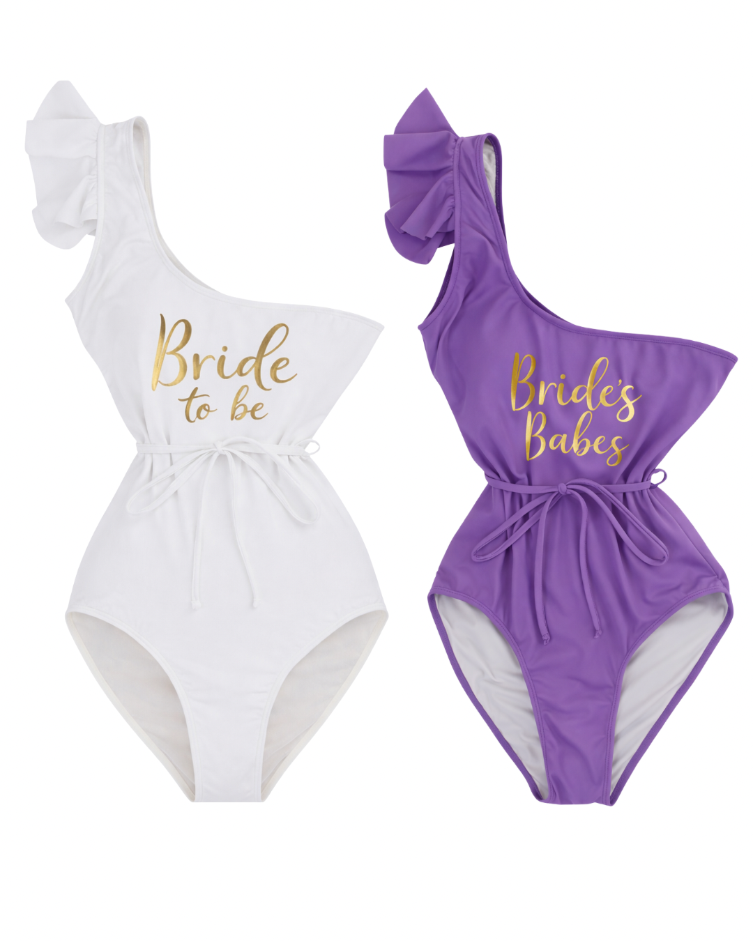 Traje de baño off shoulder de olan en tirante y fajito en cintura.                            Entrega 2 a 5 días hábiles.