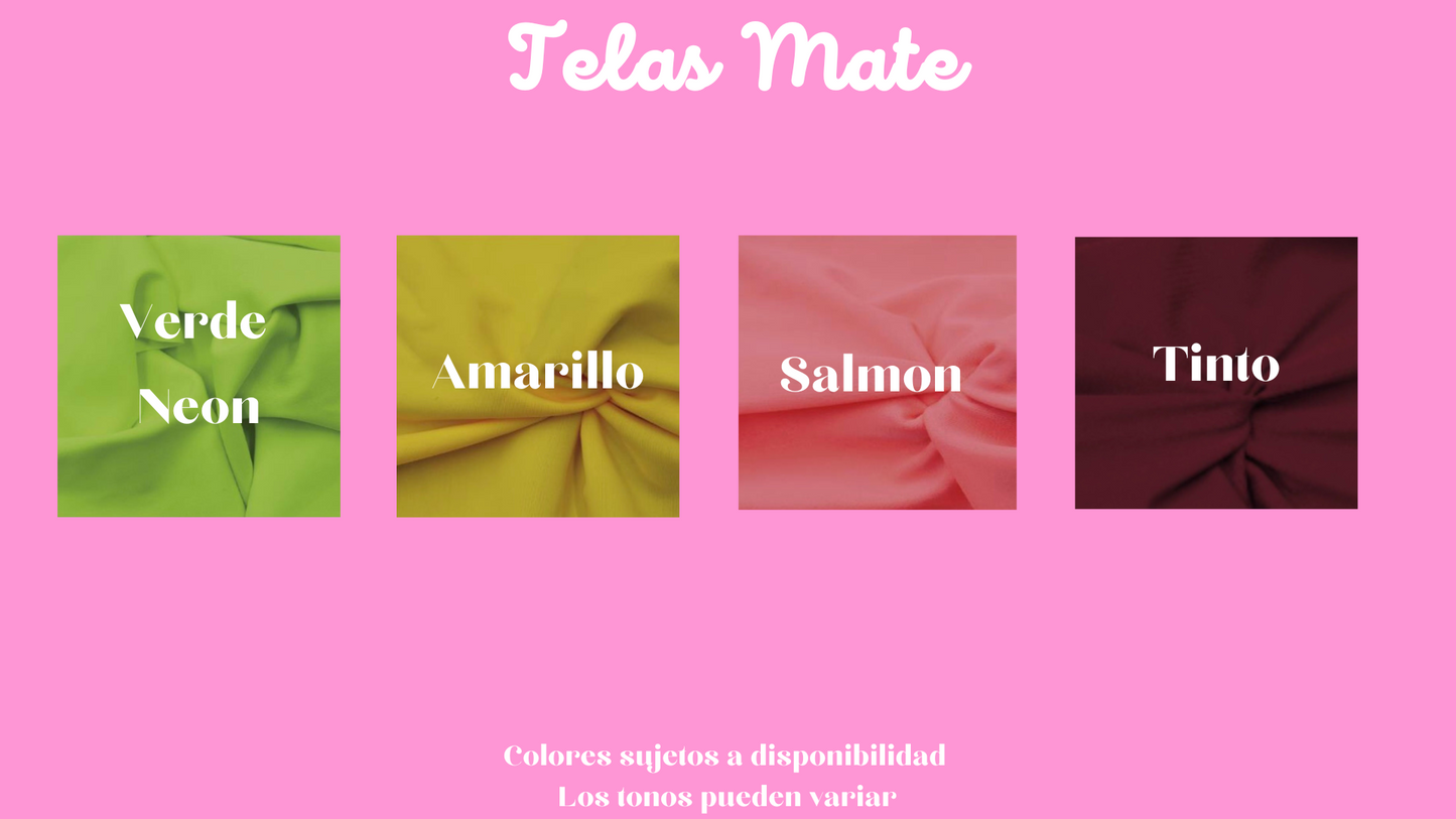 *TELAS MATE FORMA 7*      Traje de baño completo con tirantes ajustables