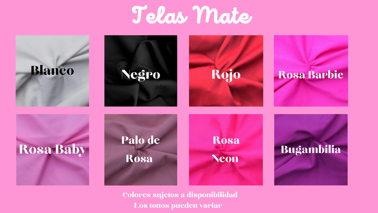 *TELAS MATE FORMA 7*      Traje de baño completo con tirantes ajustables