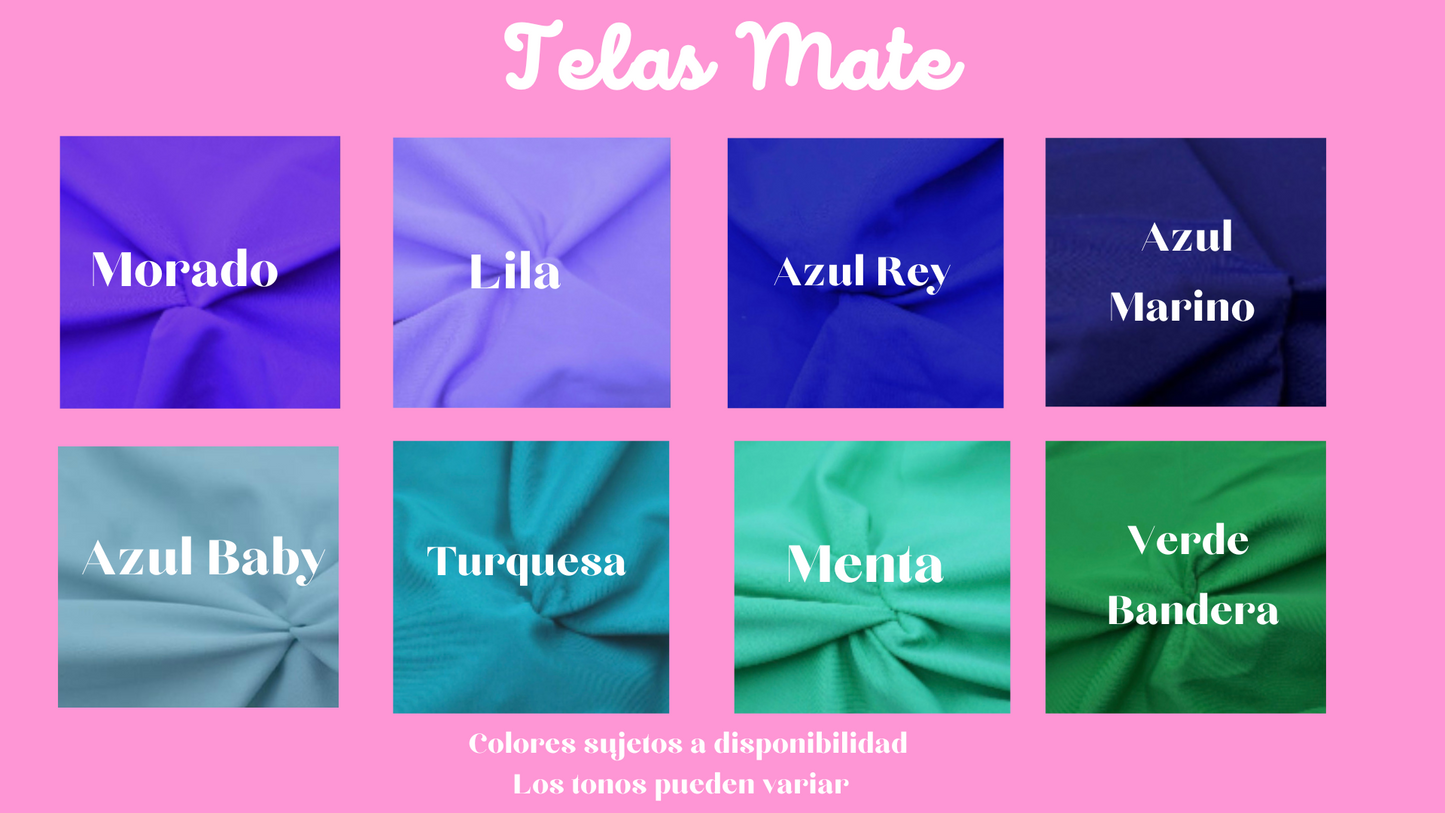 *TELAS MATE FORMA 7*      Traje de baño completo con tirantes ajustables